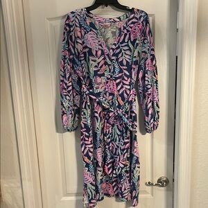 Lilly Pulitzer Pink and blue print dress
